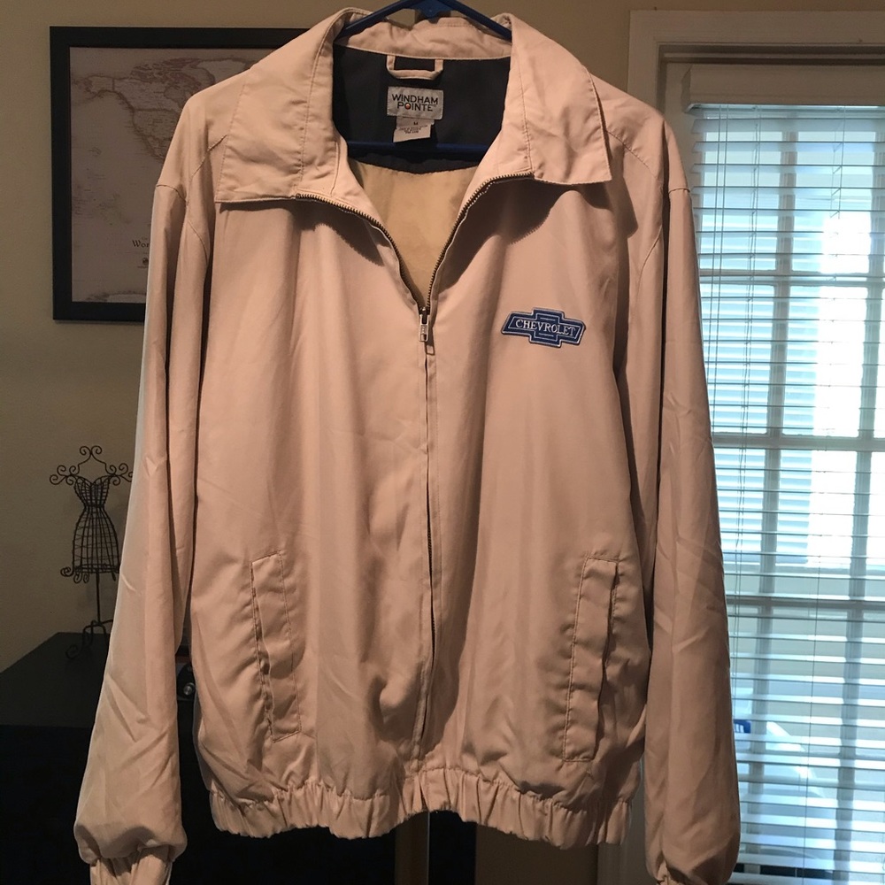 Vintage CHEVROLET beige wind breaker